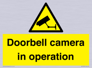 Doorbell camera in operation